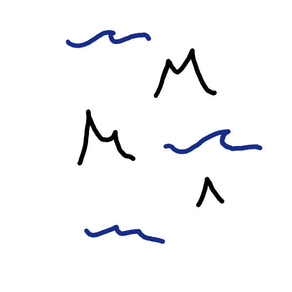 File:BW - water with protruding jagged mountainy bits2.png